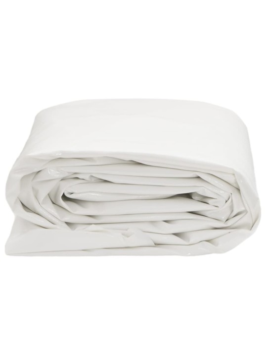 Brezenta pārklājs, balts, 4x8 m, 650 g/m²