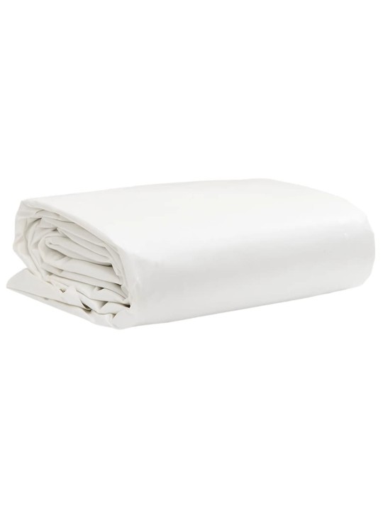 Brezenta pārklājs, balts, 1,5x20 m, 650 g/m²