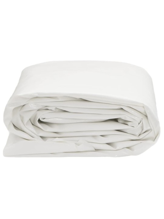 Brezenta pārklājs, balts, 1,5x20 m, 650 g/m²