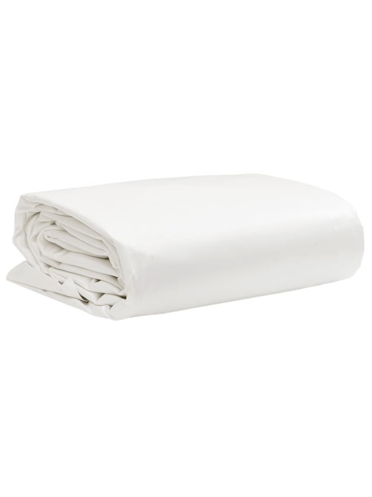 Brezenta pārklājs, balts, 2,5x3,5 m, 650 g/m²