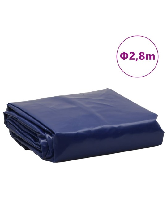Brezenta pārklājs, zils, ø 2,8 m, 650 g/m²