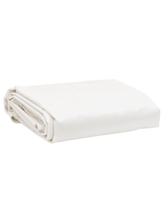 Brezenta pārklājs, balts, ø 2 m, 650 g/m²