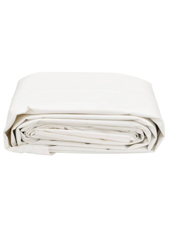 Brezenta pārklājs, balts, ø 2 m, 650 g/m²