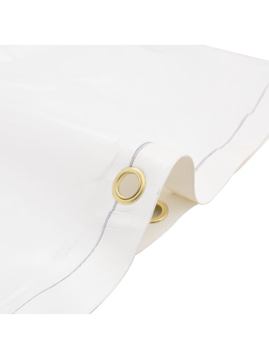 Brezenta pārklājs, balts, ø 2 m, 650 g/m²