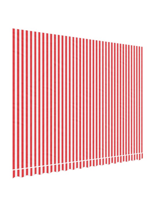 Nojumes maiņas jumts, sarkanas un baltas svītras, 4x3 m