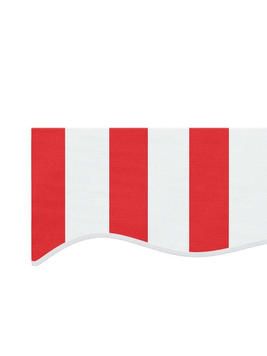 Nojumes maiņas jumts, sarkanas un baltas svītras, 4,5x3,5 m