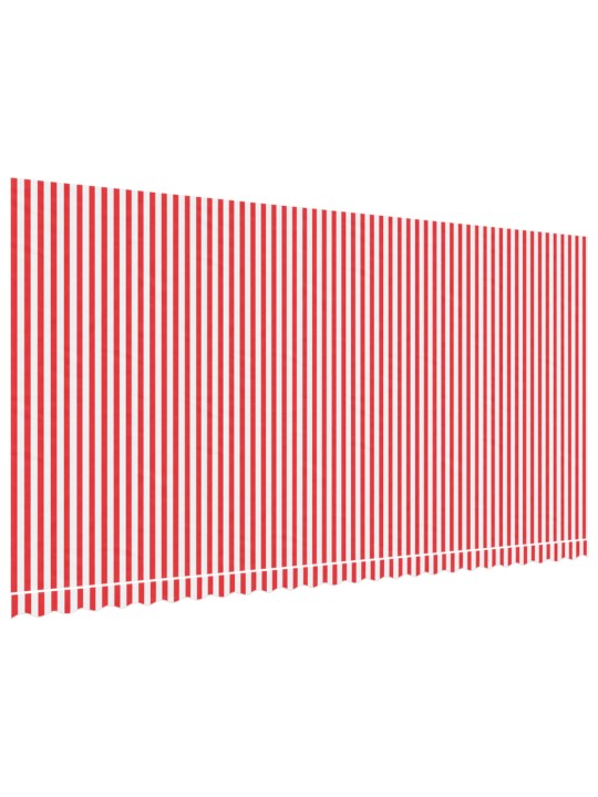 Nojumes maiņas jumts, sarkanas un baltas svītras, 6x3 m