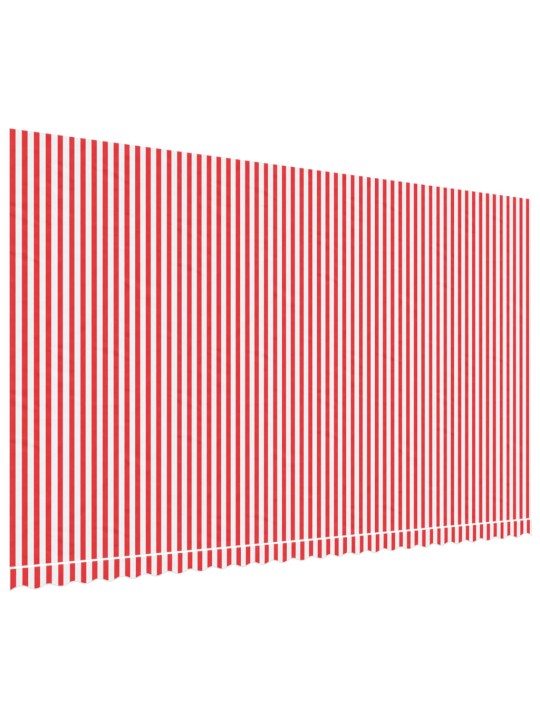 Nojumes maiņas jumts, sarkanas un baltas svītras, 6x3,5 m