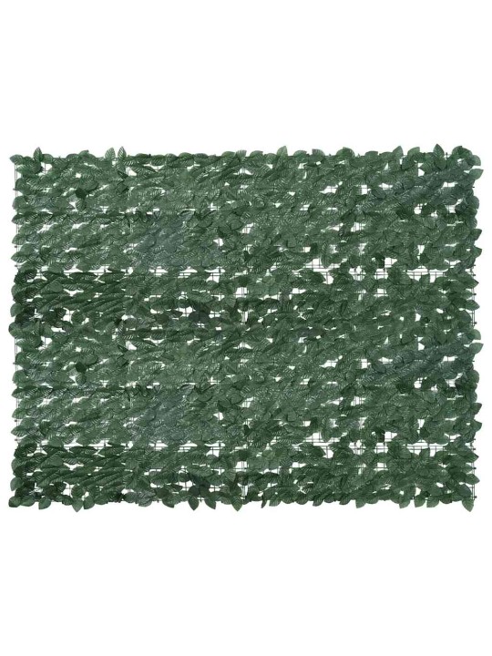 Balkona aizslietnis ar tumši zaļām lapām, 200x150 cm