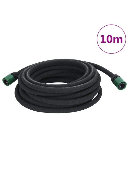 Dārza pilienu laistīšanas šļūtene, melna, 0,6", 10 m, gumija
