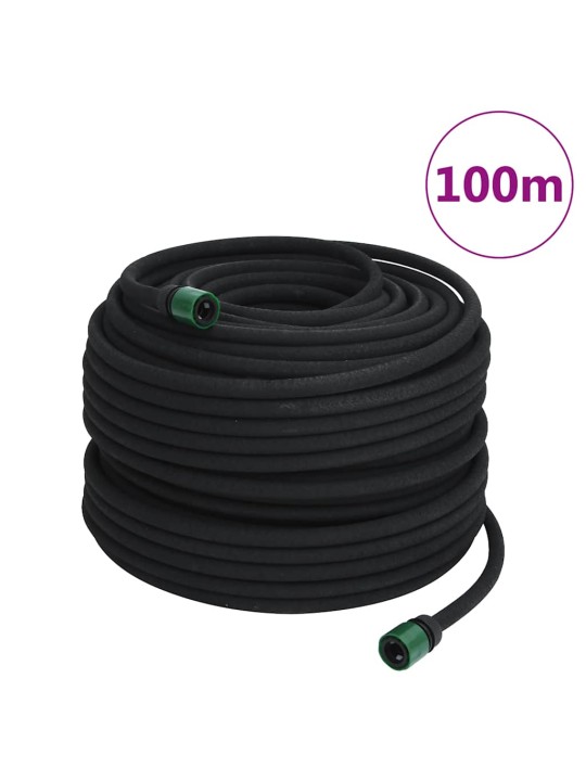 Dārza pilienu laistīšanas šļūtene, melna, 0,6", 100 m, gumija