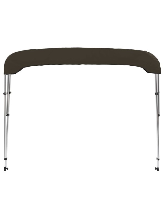 Trīsloku motorlaivas jumts, melna, 183x160x137 cm