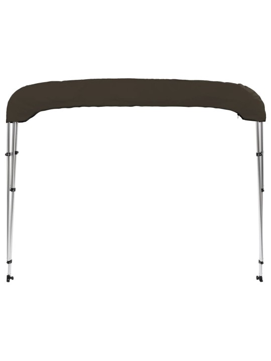 Trīsloku motorlaivas jumts, melna, 183x180x137 cm