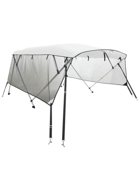 Četruloku motorlaivas jumts ar tīkla sienām 243x(185-198)x137cm