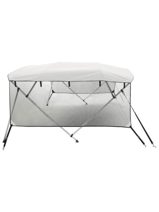 Četruloku motorlaivas jumts ar tīkla sienām 243x(185-198)x137cm