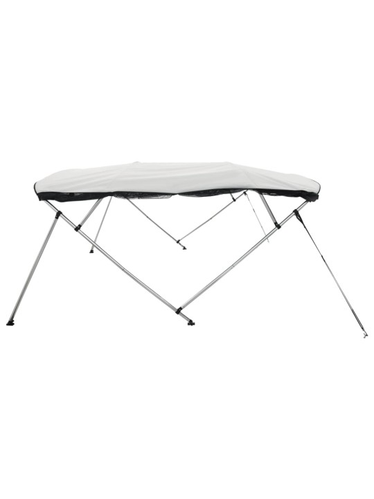 Četruloku motorlaivas jumts ar tīkla sienām 243x(185-198)x137cm