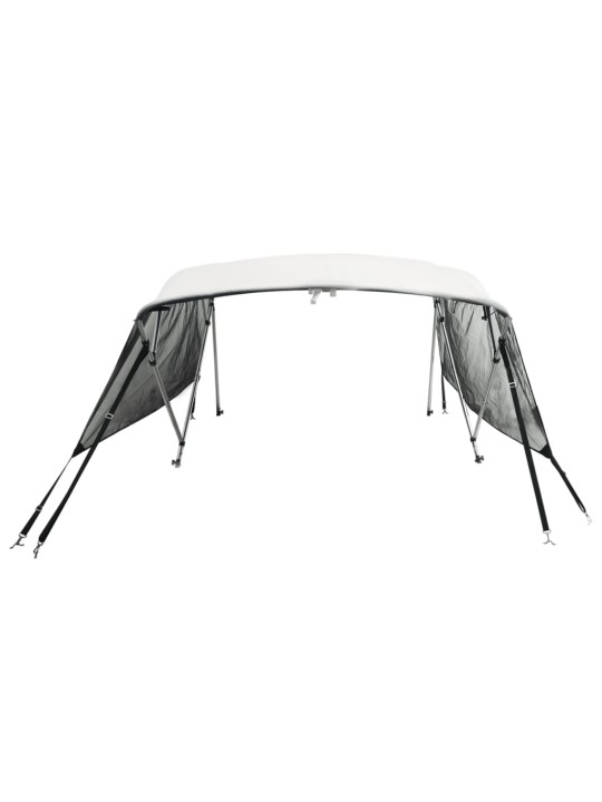 Četruloku motorlaivas jumts ar tīkla sienām 243x(230-244)x137cm