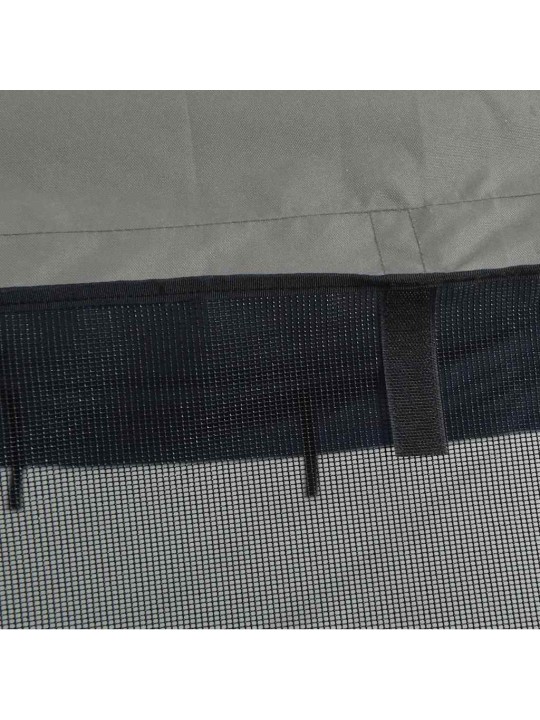 Četrloku motorlaivas jumts ar tīkla sienām, 243x(170-182)x137cm
