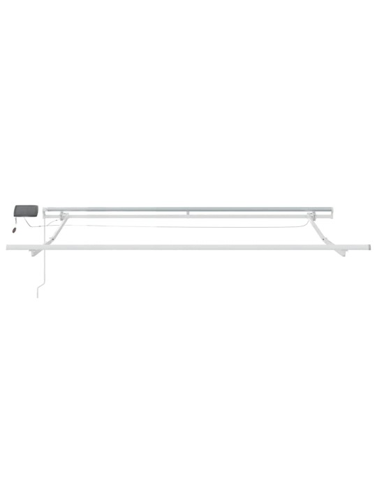 Izvelkama markīze ar led, manuāla, 300x250 cm, vīnsarkana