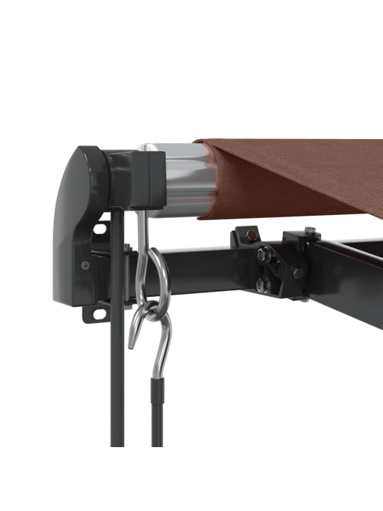 Automātiski izvelkama markīze, led, brūns, 600x350 cm