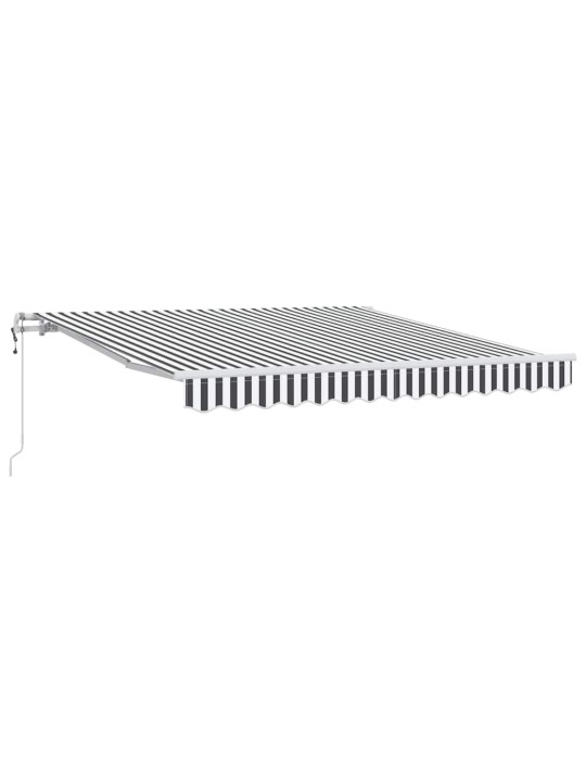 Automātiski izvelkama markīze, pelēka un balta, 300x250 cm