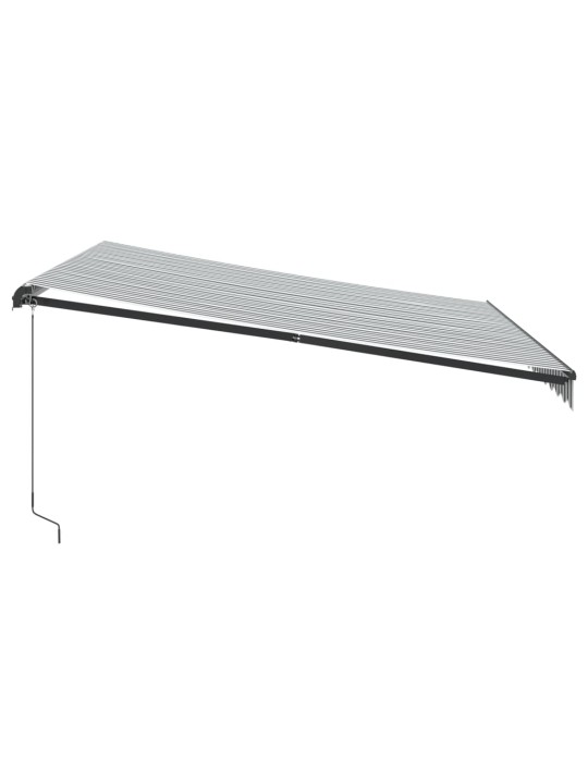 Manuāli izvelkama nojume, led, pelēka un balta, 400x350 cm