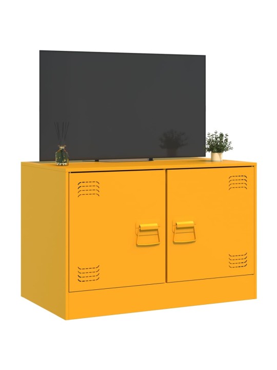 Tv skapītis, 67x39x44 cm, tērauds, sinepju dzeltens
