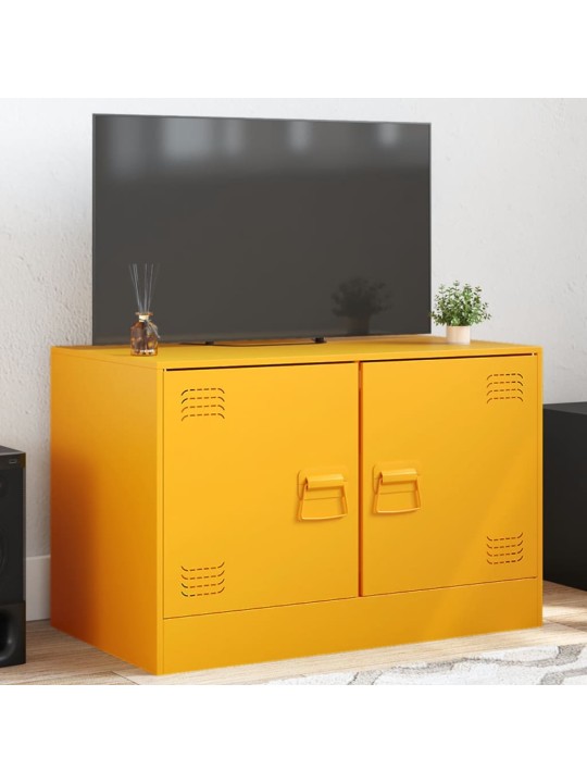 Tv skapītis, 67x39x44 cm, tērauds, sinepju dzeltens