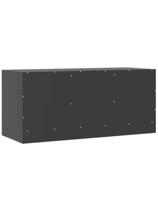 Tv skapītis, 99x39x44 cm, tērauds, melns