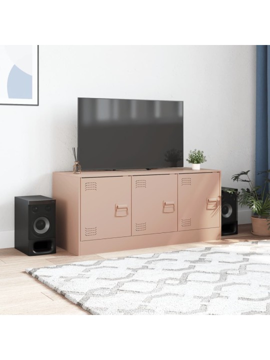 Tv skapītis, 99x39x44 cm, tērauds, rozā