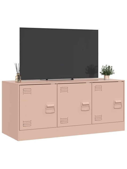 Tv skapītis, 99x39x44 cm, tērauds, rozā