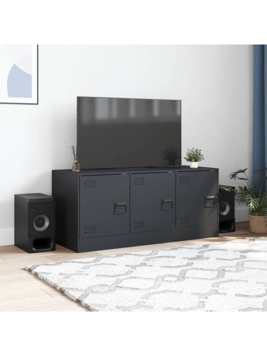 Tv skapītis, 99x39x44 cm, tērauds, antracītpelēks