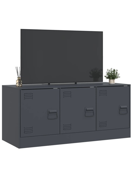 Tv skapītis, 99x39x44 cm, tērauds, antracītpelēks