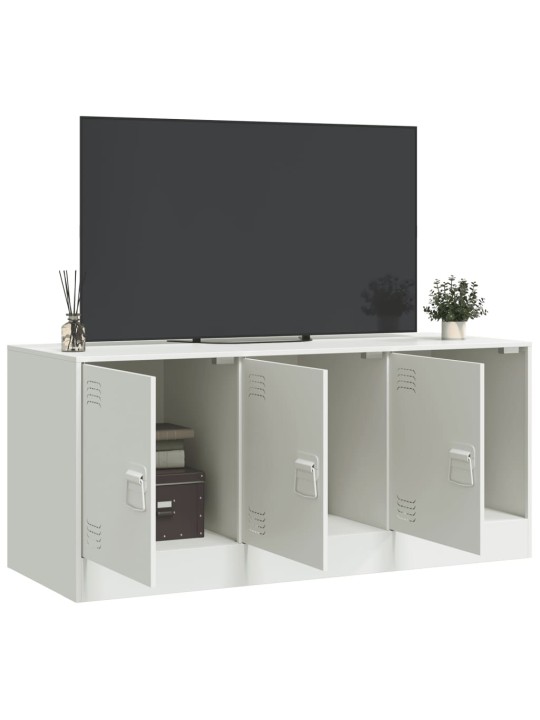 Tv skapītis, 99x39x44 cm, tērauds, balts
