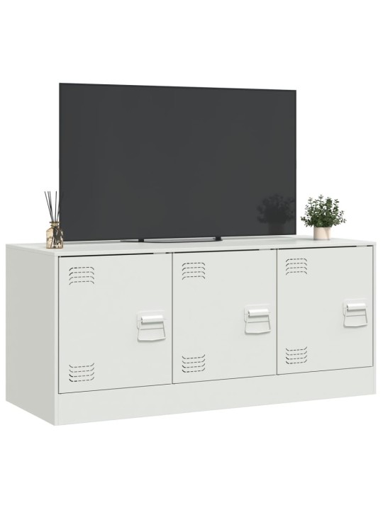 Tv skapītis, 99x39x44 cm, tērauds, balts