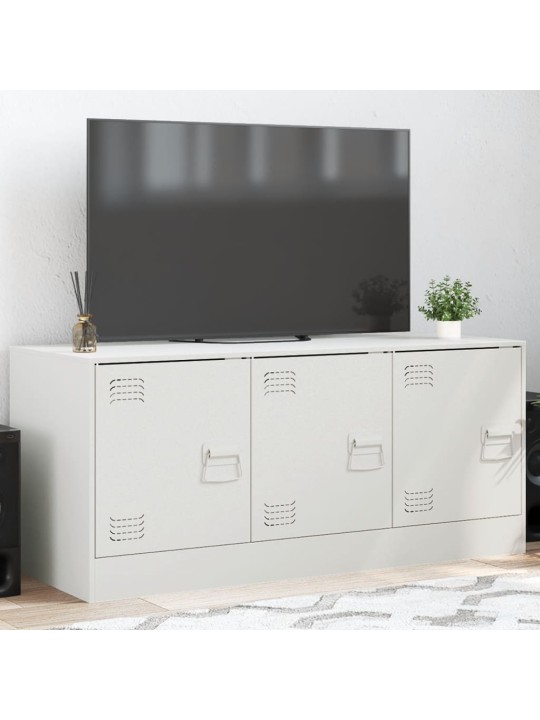 Tv skapītis, 99x39x44 cm, tērauds, balts