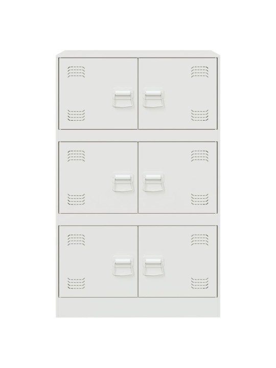 Kumode, balta, 67x39x107 cm, tērauds