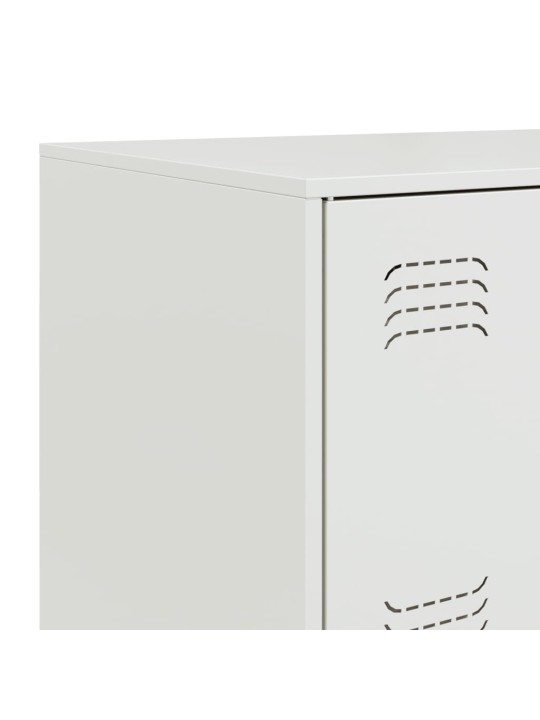 Kumode, balta, 67x39x107 cm, tērauds