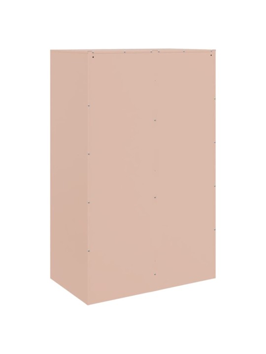 Kumode, rozā, 67x39x107 cm, tērauds