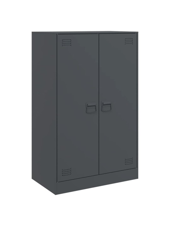 Kumode, antracītpelēka, 67x39x107 cm, tērauds