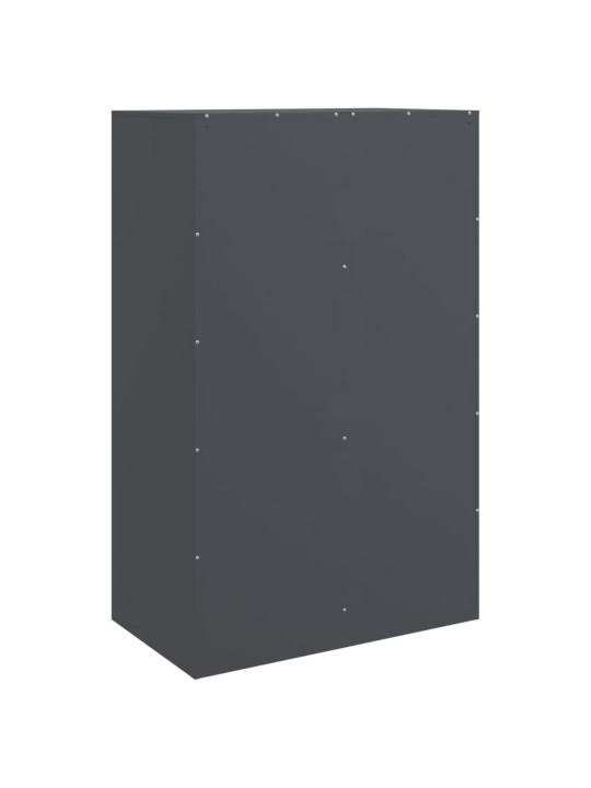 Kumode, antracītpelēka, 67x39x107 cm, tērauds