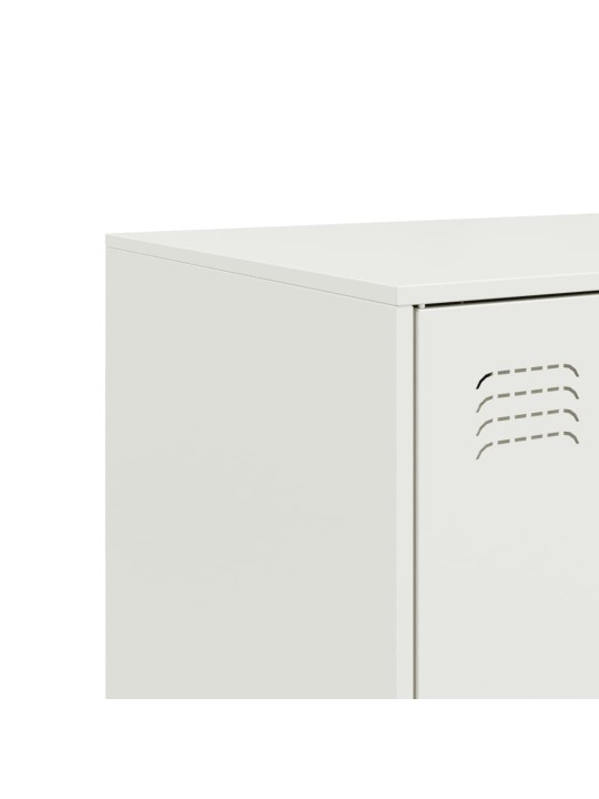 Kumode, balta, 67x39x107 cm, tērauds