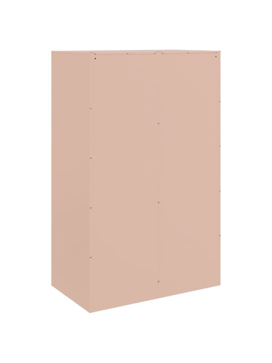 Kumode, rozā, 67x39x107 cm, tērauds