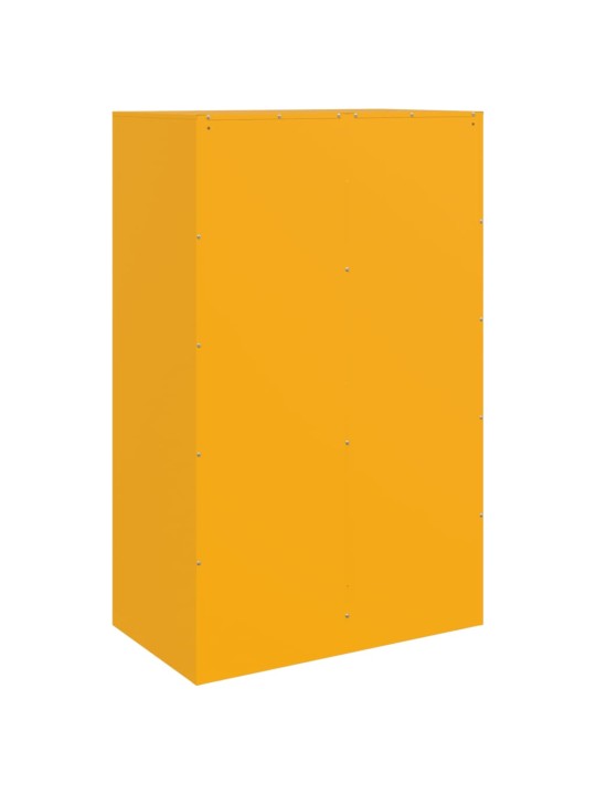 Kumode, sinepju dzeltena, 67x39x107 cm, tērauds