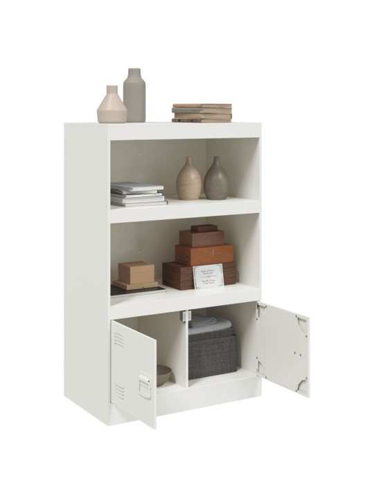 Kumode, balta, 67x39x107 cm, tērauds