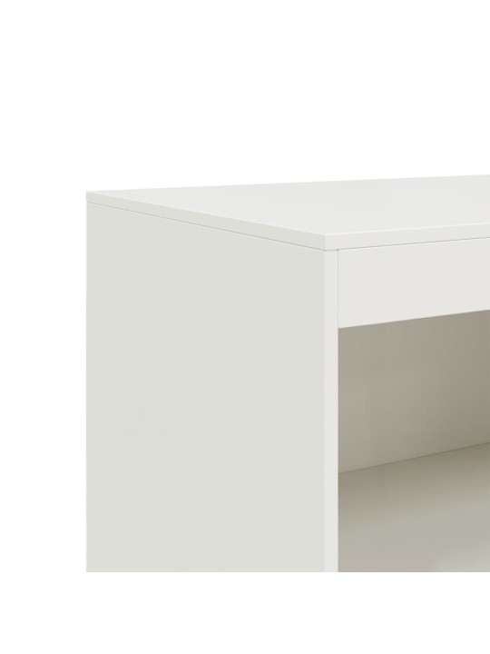Kumode, balta, 67x39x107 cm, tērauds