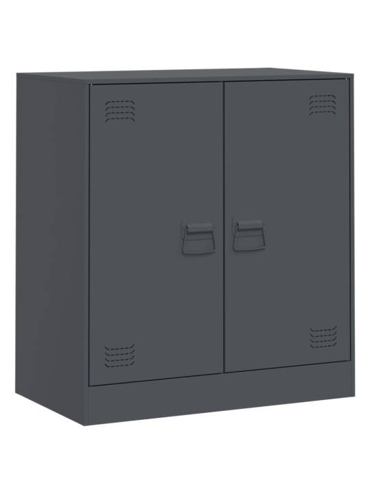 Kumode, antracītpelēka, 67x39x73 cm, tērauds