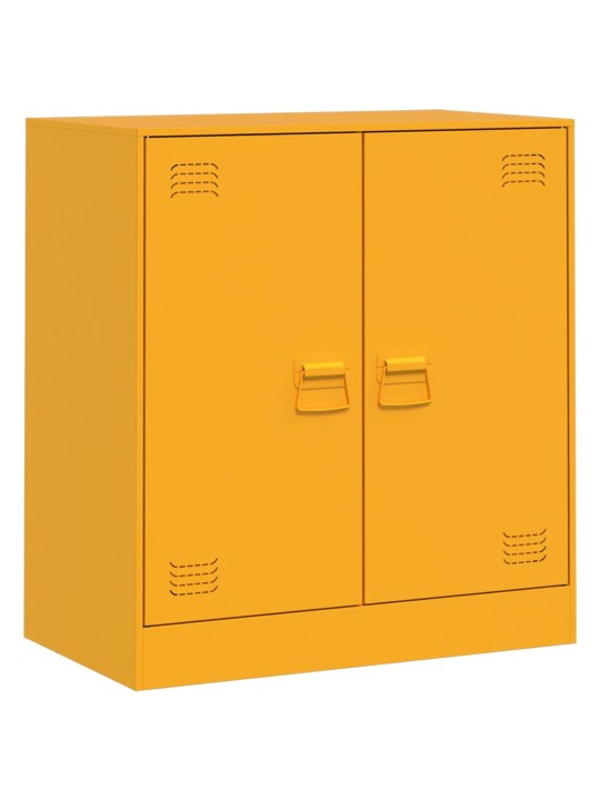 Kumode, sinepju dzeltena, 67x39x73 cm, tērauds