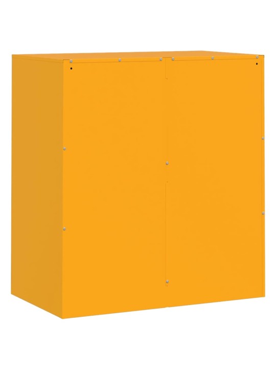 Kumode, sinepju dzeltena, 67x39x73 cm, tērauds