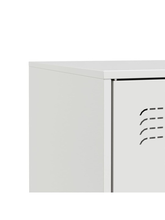 Kumode, balta, 67x39x73 cm, tērauds